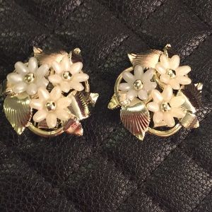 Vintage inspired clip on earrings